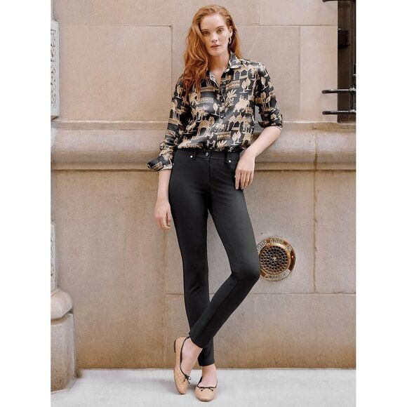 J. McLaughlin Black Rebecca Skinny Pants - Picture 6 of 10